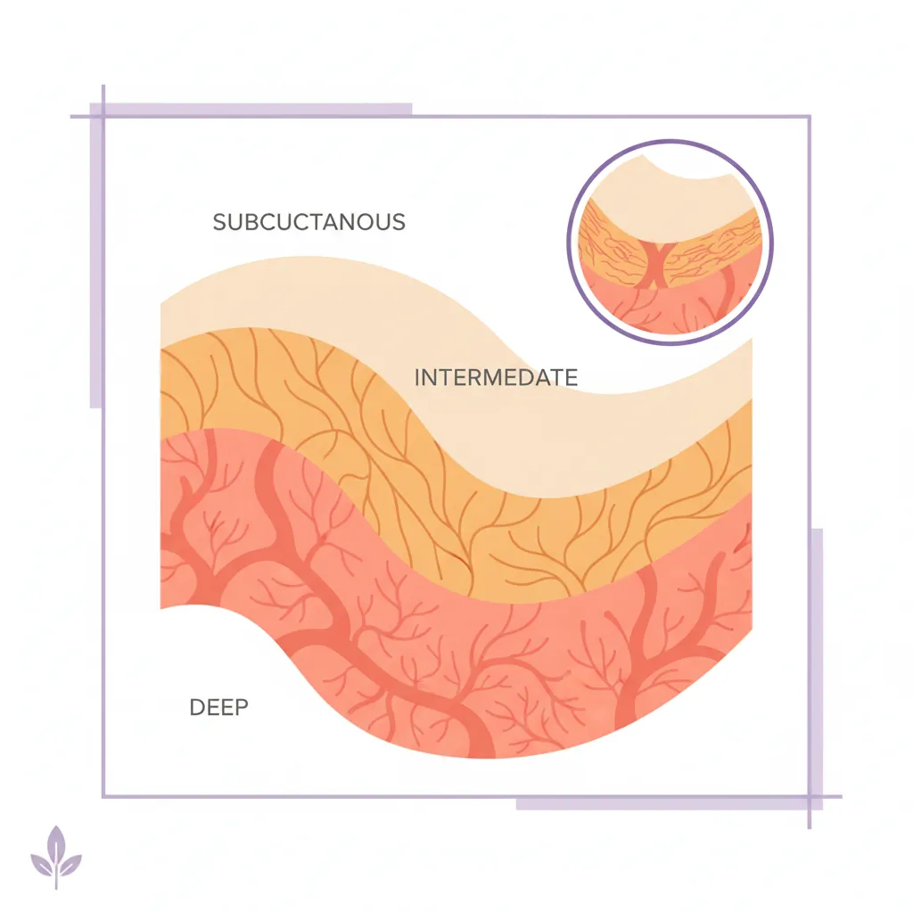 Pædagogisk illustration af metaboliske lag i kroppen - neutral anatomisk diagram
